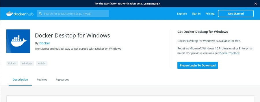 windows 10 docker 설치 및 필요 명령어