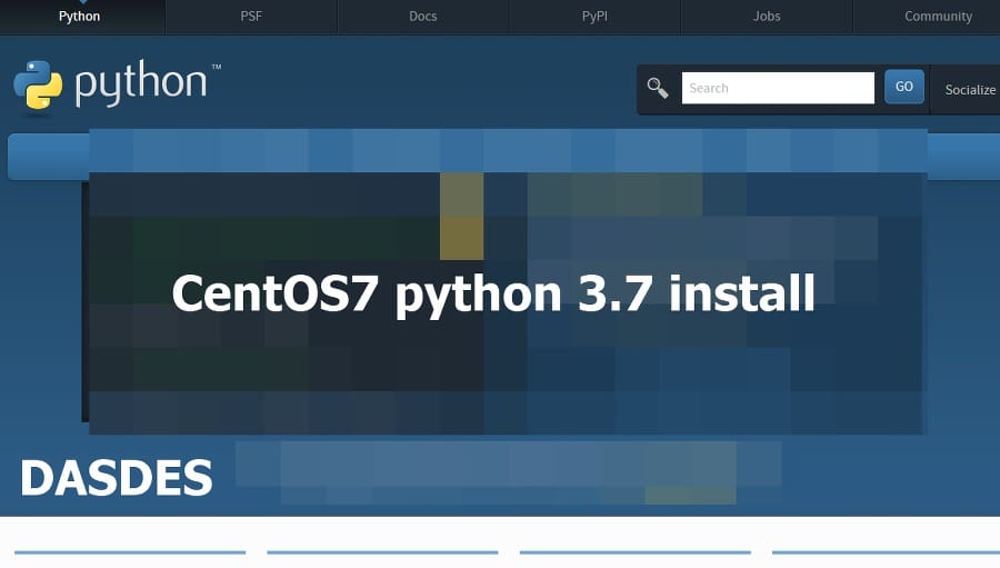 CentOS 7(Linux)에 Python3.7 설치하기