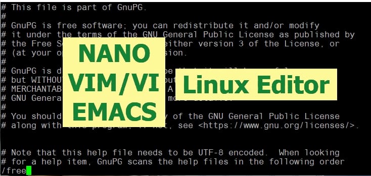 Linux 에디터 종류와 각 에디터 명령어 정리