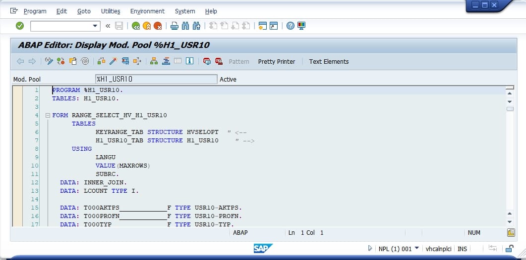 SAP ABAP 문법 정리 및 각 예제