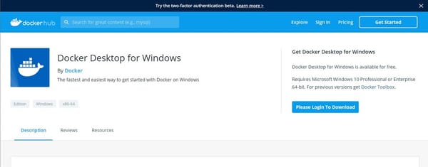 windows 10 docker 설치 및 필요 명령어
