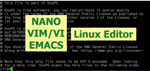 Linux 에디터 종류와 각 에디터 명령어 정리