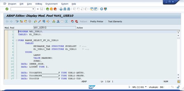 SAP ABAP 문법 정리 및 각 예제